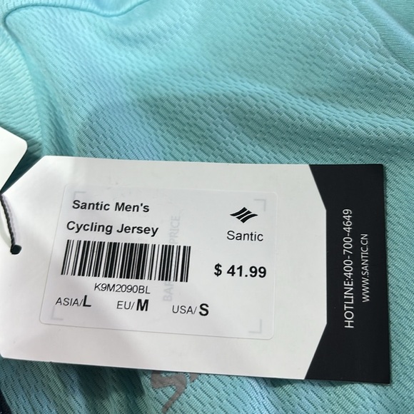 Santic Cycling,Running,hiking,1/4 zip pullover, elastic waist,3 back pocket - Picture 8 of 12